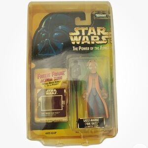 1997 Hasbro Kenner Star Wars POTF Green Holo Saelt-Marae Yak Face Action Figure